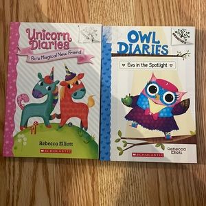Unicorn Diaries and Owl Diaries books